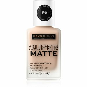 Revolution Relove Super Matte Foundation tartós matt make-up árnyalat F6 24 ml