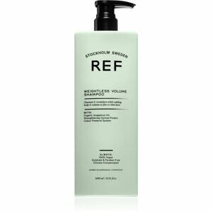 REF Weightless Volume Shampoo Sampon finom, lesimuló hajra dús haj a gyökerektől 1000 ml