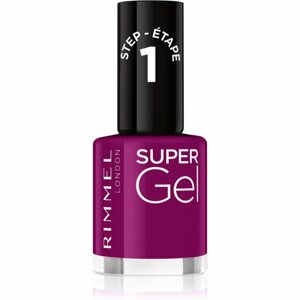 Rimmel Super Gel géles körömlakk UV/LED lámpa használata nélkül árnyalat 025 Urban Purple 12 ml