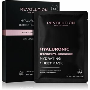 Revolution Skincare Hyaluronic Acid fátyolmaszk szett az intenzív hidratálásért 5 db