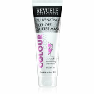 Revuele Colour Glow Rejuvenating Peel off Glitter Mask lehúzható maszk a bőr fiatalításáért 80 ml