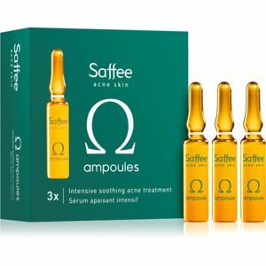 Saffee Acne Skin Omega Ampoules - 3x Intensive Soothing Acne Treatment ampulla – 3 napos kezdőcsomag ápolás a pattanások tüneteinek enyhítésére 3x2 ml