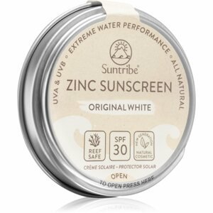 Suntribe Zinc Sunscreen ásványi védőkrém arcra és testre SPF 30 Original White 45 g