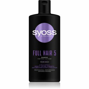 Syoss Full Hair 5 sampon világos hajra dús és élettel teli hatásért 440 ml