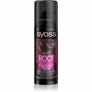 Syoss Root Retoucher tonizáló festék a lenőtt hajra spray -ben árnyalat Black 120 ml