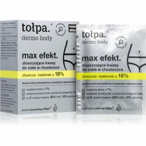 Tołpa Dermo Body Max Efekt tisztító törlőkendő peeling hatással 8 db