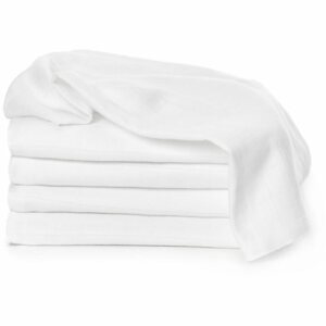 T-TOMI TETRA Cloth Diapers EXCLUSIVE COLLECTION White mosható pelenkák White 70x70 cm 5 db