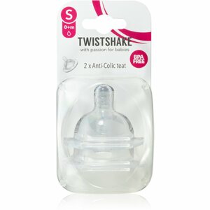 Twistshake Anti-Colic Teat etetőcumi Small 0m+ 2 db