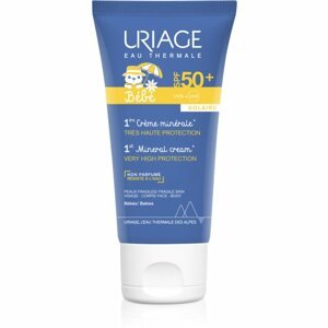 Uriage Bébé 1st Mineral Cream SPF 50+ ásványi napozó krém SPF 50+ 50 ml
