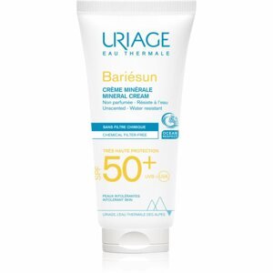Uriage Bariésun Mineral Cream SPF 50+ ásványi védőkrém arcra és testre SPF 50+ vízálló 100 ml