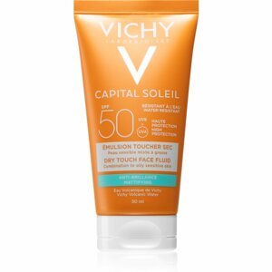 Vichy Capital Soleil Idéal Soleil védő és mattító fluid arcra SPF 50 50 ml