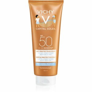 Vichy Capital Soleil Gentle Milk védő tej gyermekeknek arcra és testre SPF 50 300 ml