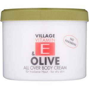 Village Vitamin E Olive testápoló krém parabénmentes 500 ml