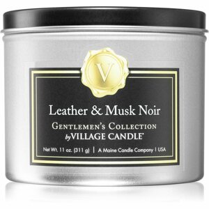 Village Candle Gentlemen's Collection Leather & Musk Noir illatgyertya I. 311 g
