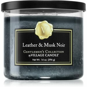 Village Candle Gentlemen's Collection Leather & Musk Noir illatgyertya 396 g