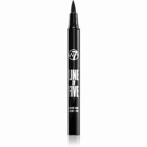 W7 Cosmetics Line To Five ultra-fekete szemhéjtus vízálló árnyalat Black 1.2 ml