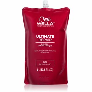Wella Professionals Ultimate Repair Shampoo hajerősítő sampon a sérült hajra náhradní náplň 1000 ml