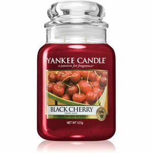 Yankee Candle Black Cherry illatgyertya Classic közepes méret 623 g